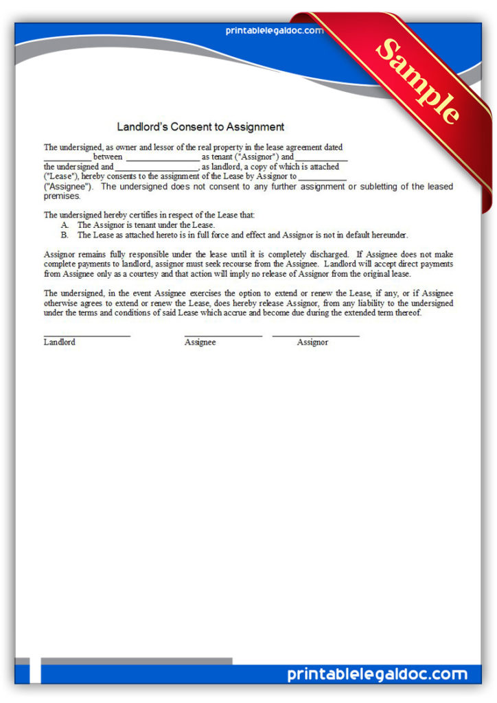 Printable-Landlord,-Consent-to-Assignment-Form