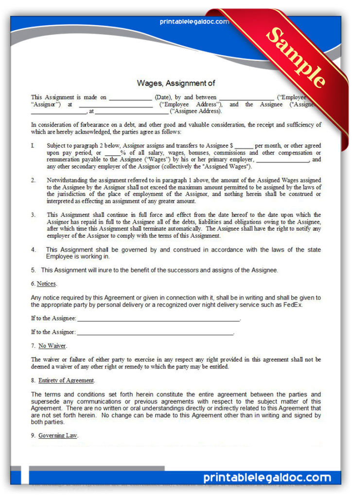 Printable-Wages,-Assignment-of-Form