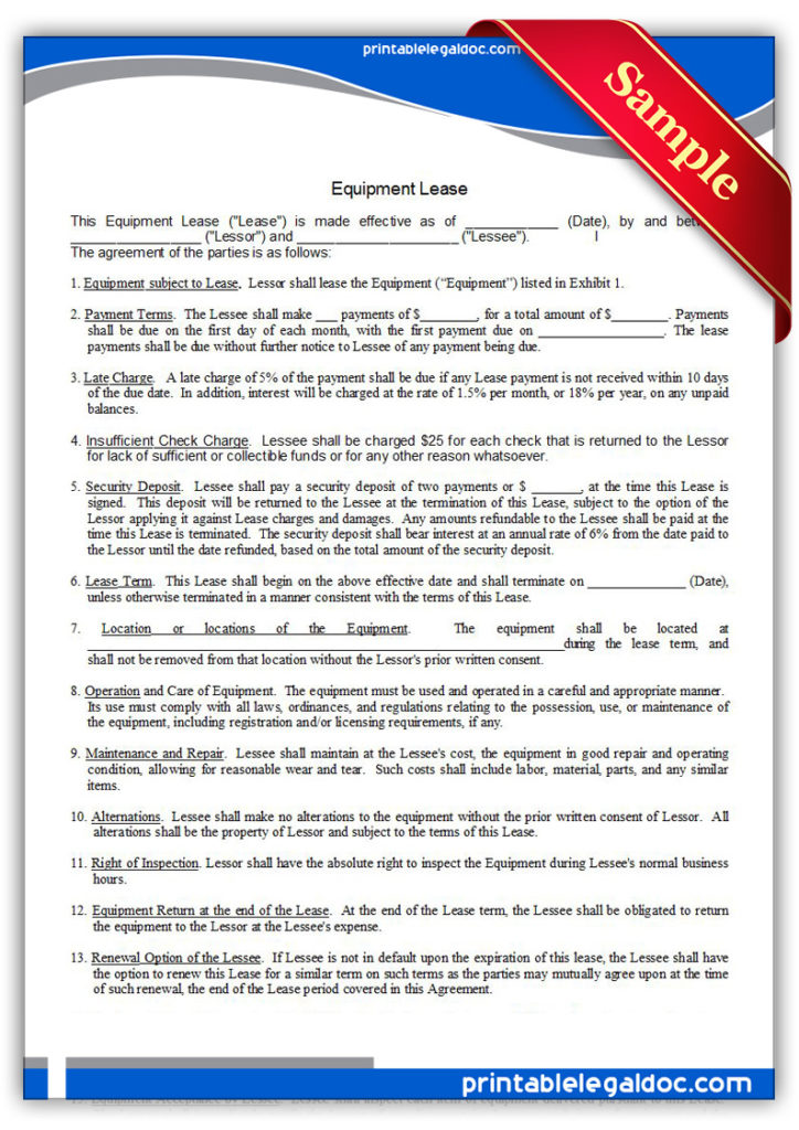 Printable-Equipment-Lease-Form