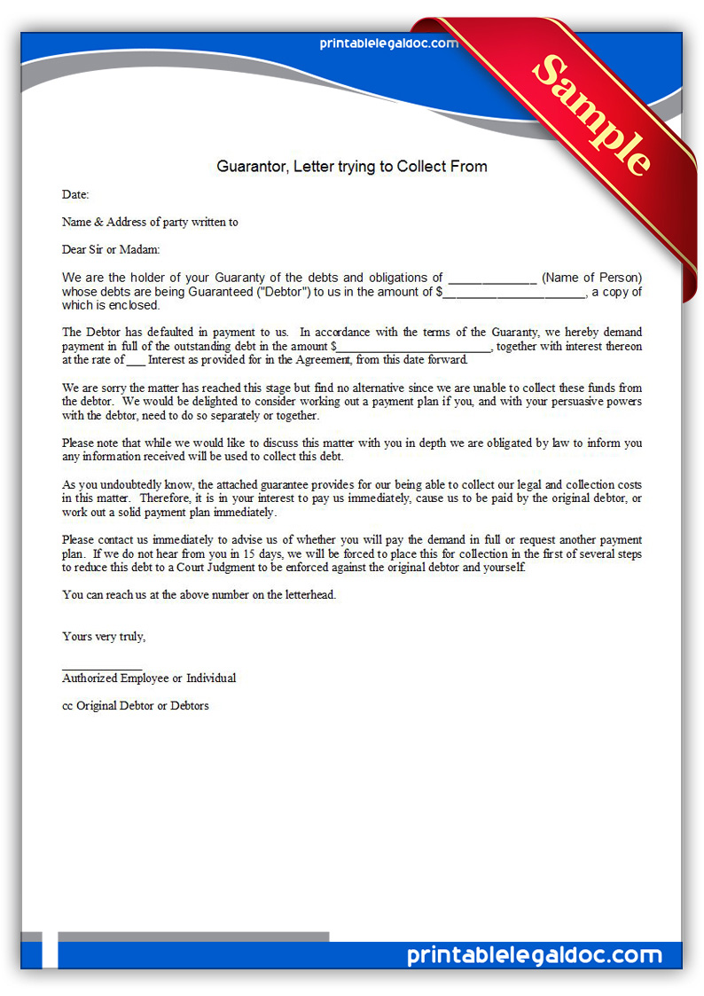 Guarantor, Trying To Collect From