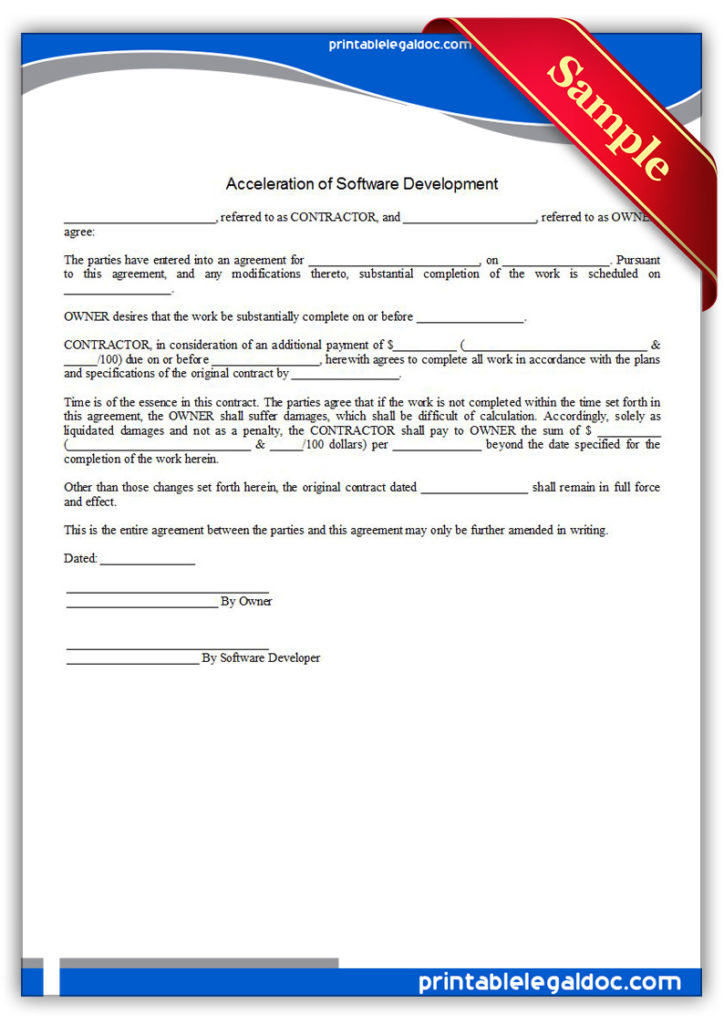 Printable-Acceleration-of-Software-Development-Form