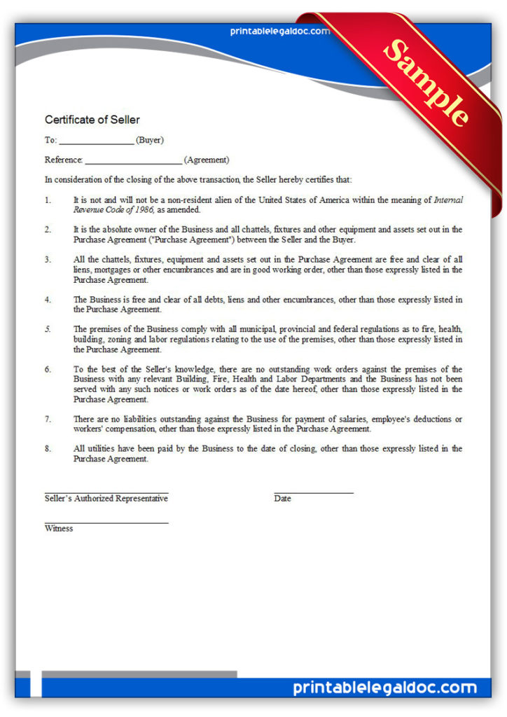 Printable-Certificate-of-Seller-Form