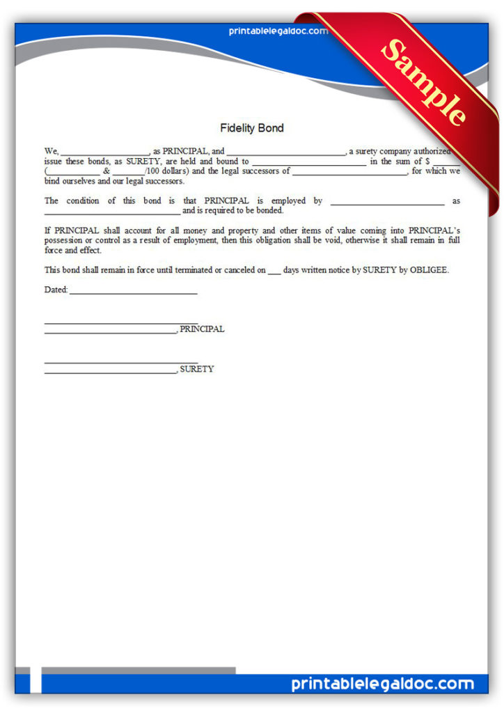 Printable-Fidelity-Bond-Form
