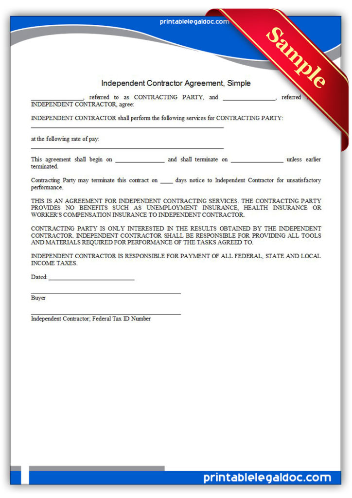 Printable-Independent-Contractor-Agreement,-Simple-Form
