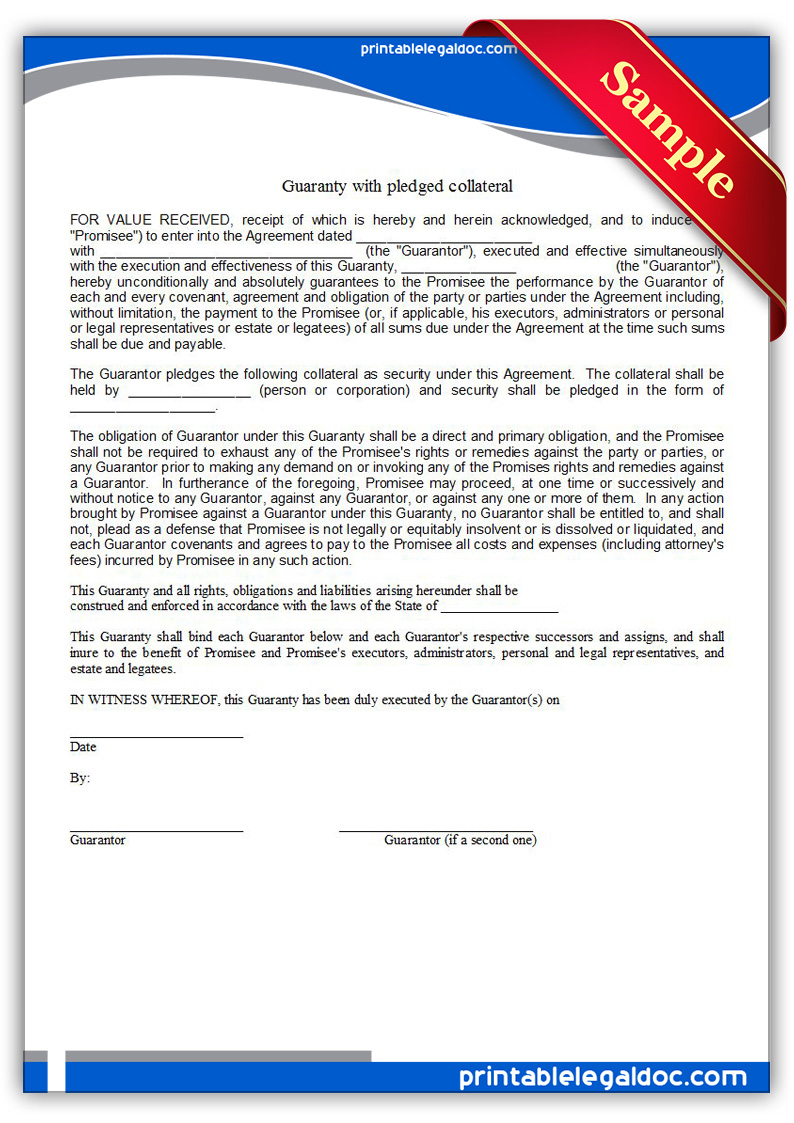 Guaranty With Pledge