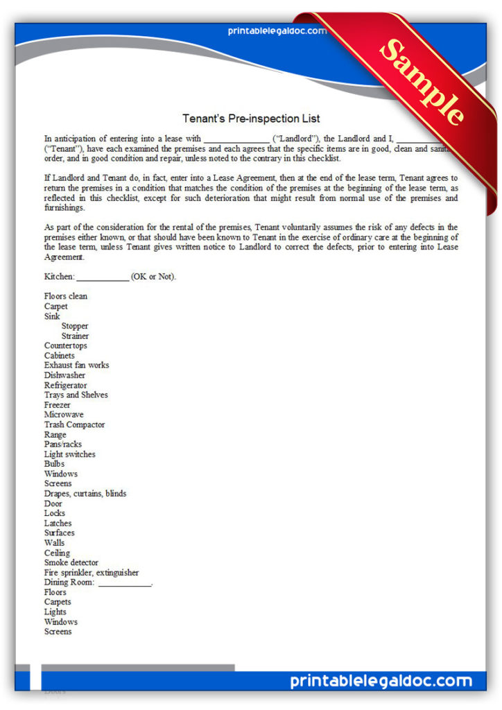 Printable-Tenant's-Preinspection-list-Form