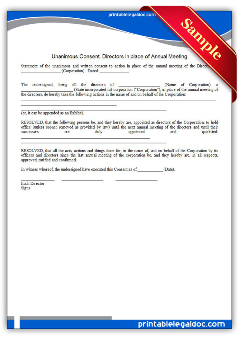 Free Printable Demand For A Shareholders Meeting Form GENERIC 