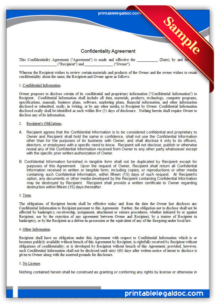 Printable-Confidentiality-Agreement-Form