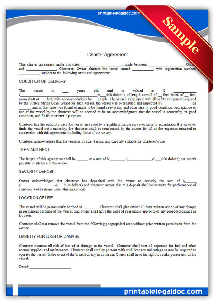 Printable-Charter-Agreement-Form