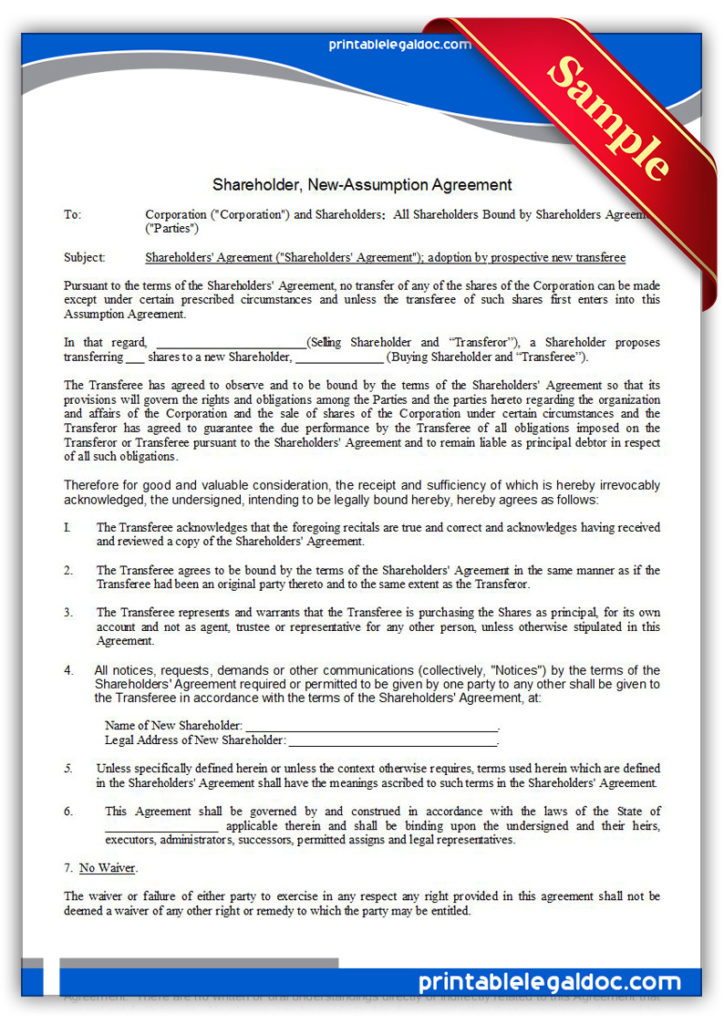 Printable-Shareholder,-New--Assumption-Agreement-Form