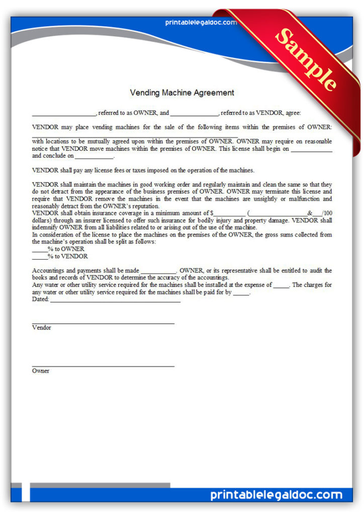 Printable-Vending-Machine-Agreement-Form