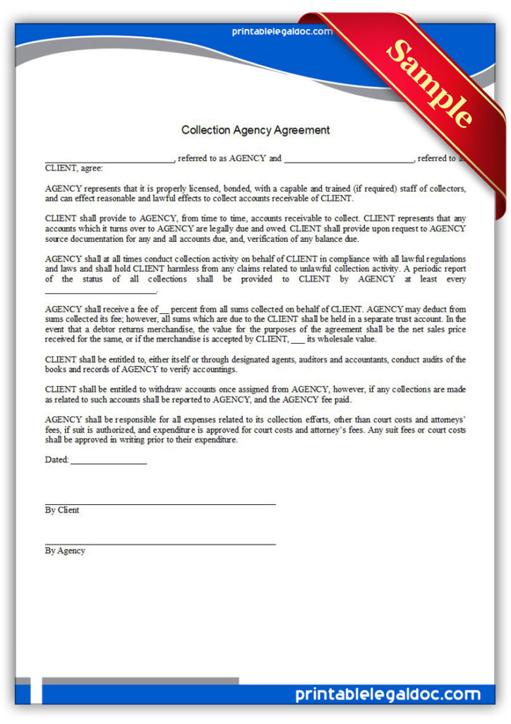 Printable-Collection-Agency-Agreement-Form