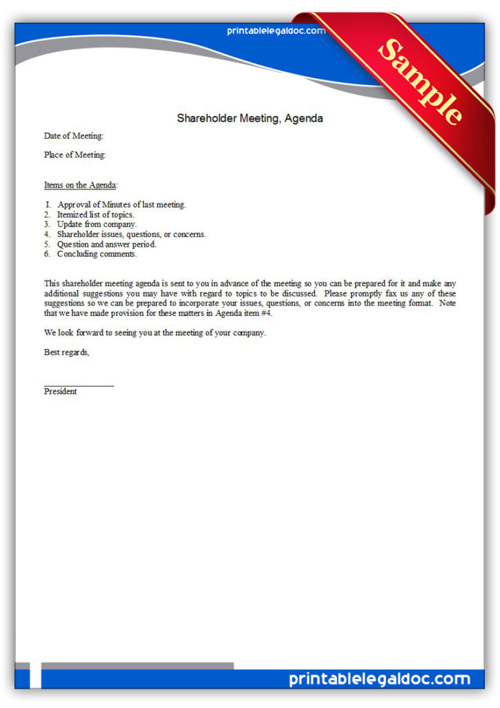 Printable-Shareholder-Meeting,-Agenda-Form