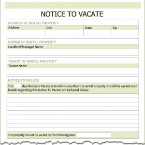 Notice of intention to leave vic