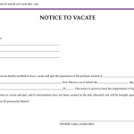 Vacate Notice 