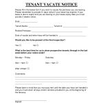 Vacate Notice 