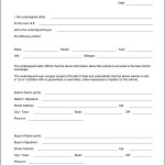 Auto BIll Of Sale