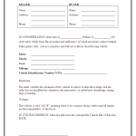 Auto BIll Of Sale