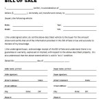Bill of Sale Templates 1 bill of sales template