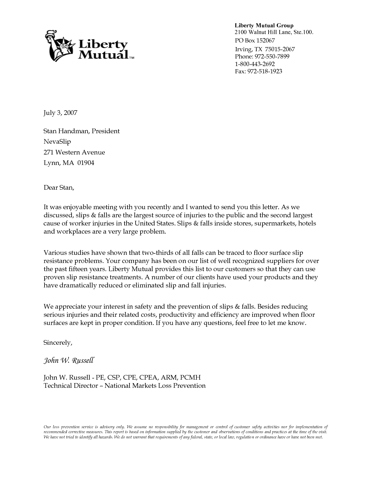 Free Printable Business Letter Template