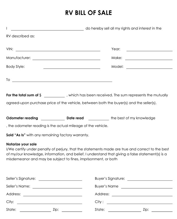 free-printable-camper-bill-of-sale-form-free-form-generic