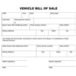 Car Bill of Sale 