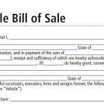 bill of sale form