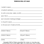 bill of sale form