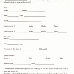 Boat Bill Of Sale 