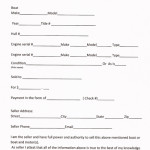 Boat Bill Of Sale 