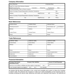 Free Printable Business Credit Application Form Form (GENERIC)