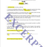 Certificate Of Incumbency