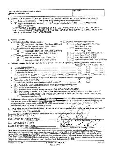 Free Printable Divorce Papers Form (GENERIC)