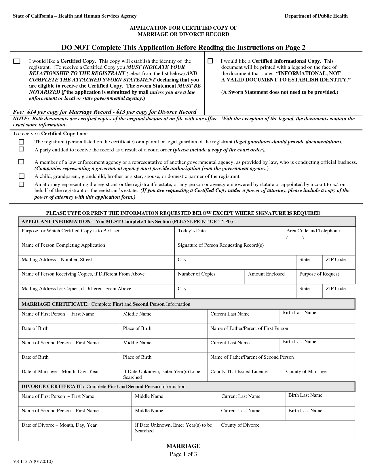 free printable divorce papers form generic