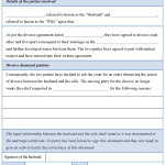 Divorce Template