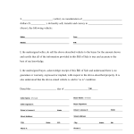 Free car bill of sale template 