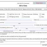 Free car bill of sale template 