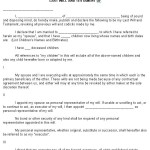 Last Will And Testament 