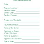 lawn care contract