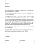 Free Printable Letter of Agreement Form (GENERIC)
