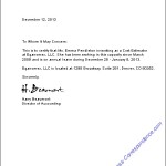 Letter Of Employment Verification 