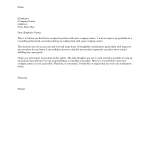 Letter of Resignation 