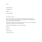 Letter of Resignation 