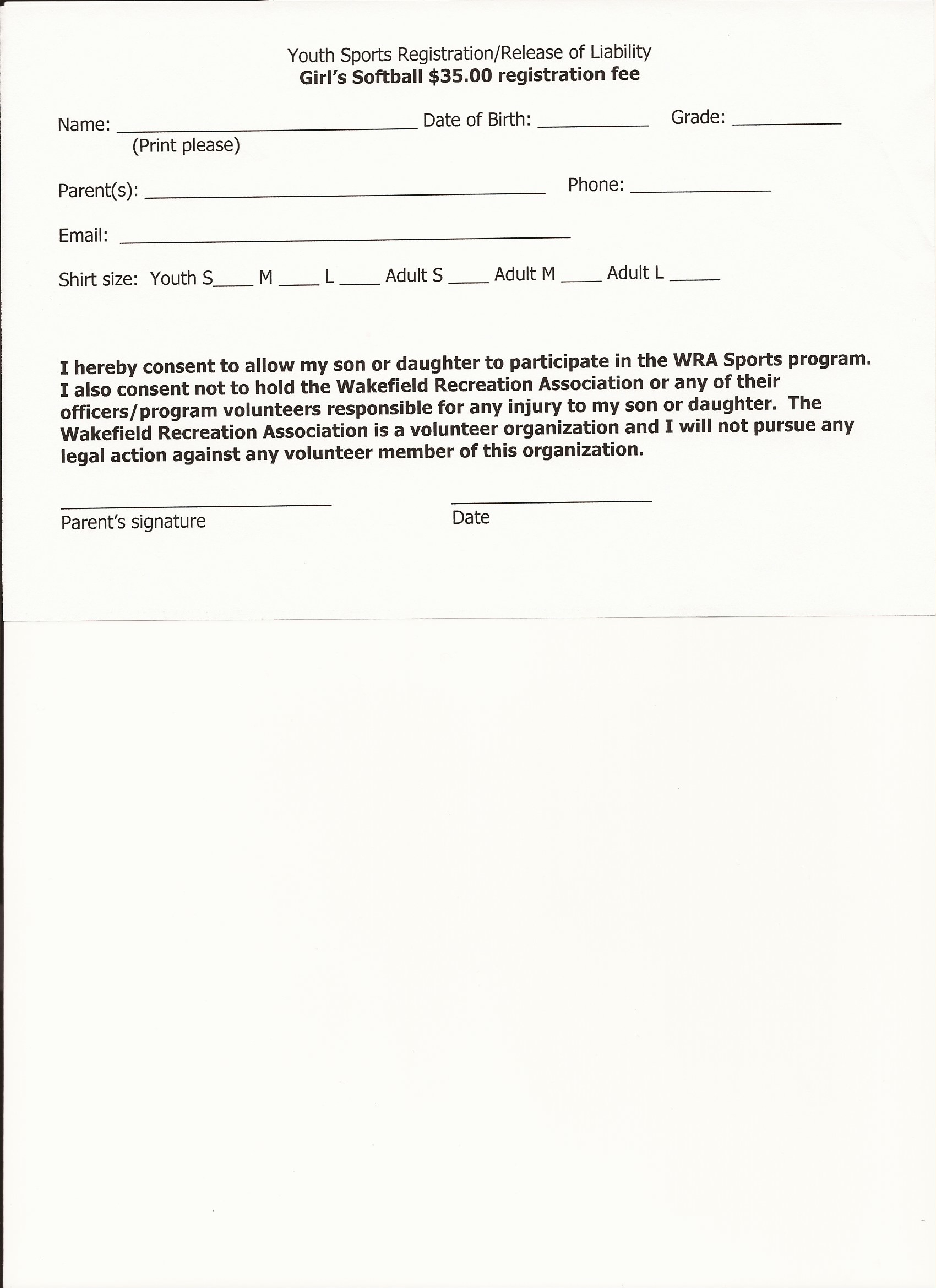 Free Printable Liability Form Form GENERIC 