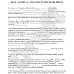 Liability Release Form Template 