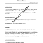 Liability Release Form Template 
