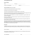 Loan Agreement Form 