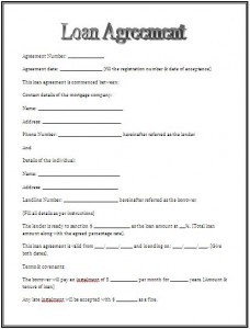Free Printable Loan Contract Template Form (GENERIC)