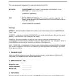 loan contract template