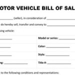 Motorcycle Bill of Sale 